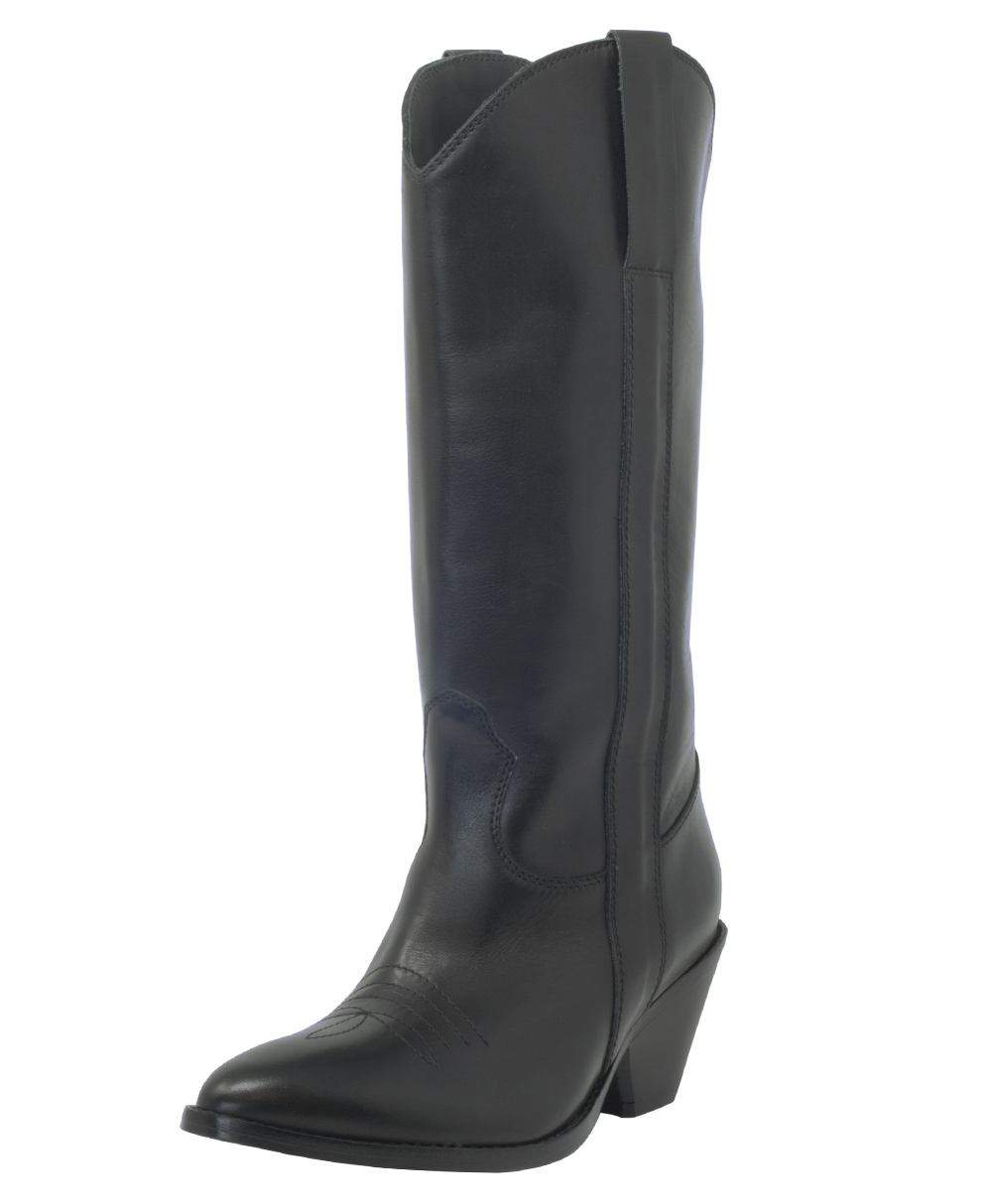 Alexandra High Black - Original El Campero - Italian leather boots and  shoes countryside boots handmade